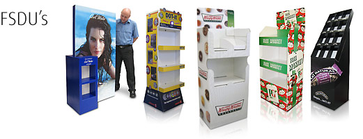fsdu free standing display units