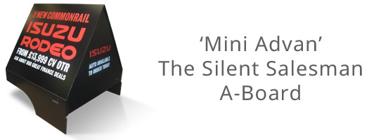 silent salesman a board mini advan